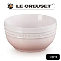 在飛比找PChome24h購物優惠-LE CREUSET-瓷器輕虹霓彩系列飯碗330ml-貝殼粉