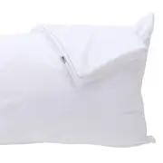 Kingnex Feather Proof Pillow Protectors King Size with Zipper Set of 2 - 100%