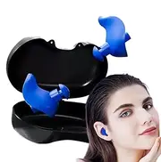 Water Ear Plugs - Pack of 2 Swimmers Silicone Earplugs Swim Gear,Noise Reduction, Ear Water Protection, Shower Ear Plugs, Swimming Accessories for Surfers