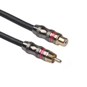 RCA Male to Female Audio Cable 0.3m RCA Extension Cable Subwoofer Mono Audio Video Cable Digital Analogue Audio Cable