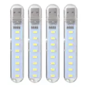 4 PCS Computer Reading Light Usb Eye Caring Light Computer Notebook Usb Lamp