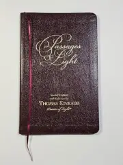 Thomas Kinkade Passages Of Light Leather Bound Book Scripture Quotes & Paintings