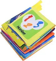 VILLFUL Educational Baby Toys Set 4pcs Infants Toddlers Soft Fabric Books Crinkle Squeaky for Early Learning