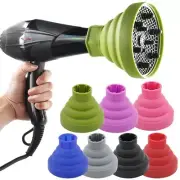 Silicone Collapsible Hair Diffuser For Blow Dryer Curly Wavy Universal Foldable