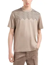 Emporio Armani Chevron Flocked Tee