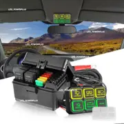 6 Gang Switch Panel Circuit Control Box LED Light Bar For Car RV Boat Marine 12V (for: Subaru)