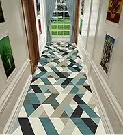 Runner Rugs, Anti-Slip Carpet for Kitchen Hall Stairs Entry Front Room Runner Mats Contemporary Passage Runner Rug for Hallway,1m x 2m