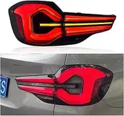 Rear Fog Light, Brake Light, Reverse Dynamic Turn Signal Compatible for BMW X3 Car LED Tail Light G01 F97, 2018, 2019, 2020, 2021