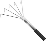 FUNOMOCYA Stainless Steel Sand Flat Rake Tool for Tile Leveling Durable Home Flat Ash Rake for Professional Finish Multi Purpose Design for Various Leveling Tasks
