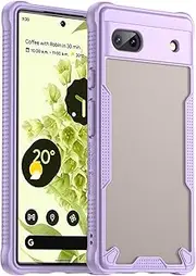 RUNGOS for Google Pixel 6a Case Translucent Matte [Remarkable Mil-Grade Shockproof] [Slim Fit, Anti-Slip Side] [Wireless Charging] 10Ft Drop Tested Bumper Cover for Google Pixel 6a Phone Case