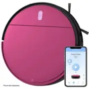 bObsweep Robot Vacuum and Mop for Carpets+ Hard Floors - Pink Leaf (New In Box)