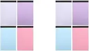 Beavorty 2sets Notebook Notepad Purple Legal Pad Mini Legal Pads Lined Writing Note Small Legal Pads Note Pads Bulk Junior Legal Pads Small Writing Pad Kawaii School Supplies Paper 4pcs*2