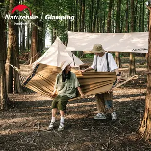 Naturehike挪客折疊帆布吊床戶外夏季便攜式露營野營加寬雙人秋千
