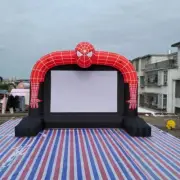 4mWx3mH Spider Man Inflatable Projector Movie Screen Cinema Tent Backyard Use