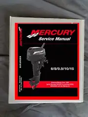 2003 Mercury Outboard Motor 6 8 9.9 10 15 HP engine motor Service repair Manual