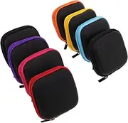 8pcs Earphone Pouch Electronic Organizer Travel Case Cable Organization Storage Bag for Charger Cord Phone Hard Drive Power Bank Accessories Travel Essentials Assorted Color