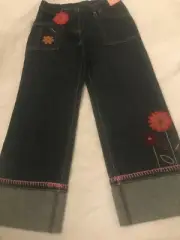 NWT gymboree peruvian dolls jeans denim pants 6 christmas holidays RETRO MOD