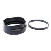 Rectangle PC Lens Hoods Adapter Ring Cap For Fujifilm XC35mmF2 XF35mmF2 XF23mmF2