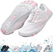 [Generic] Hike Barefoot Footwear Shoes Womens Men, Hiking Barefoot Anti-Slip Water Shoes, Waterproof Slip On Wide Toe Box Sneakers
