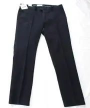 New $198 Brax EVANS Regular Casual Chino Pants Men's 40x34 Navy Blue Kapok Pima