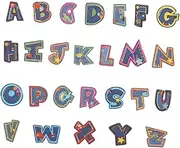 CIMAXIC 26pcs Embroidered Alphabet Patches Iron Letter Patches for Jeans DIY Fashionable Sewing