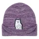 RIPNDIP 中指貓 RND10283 LORD NERMAL MARLED BEANIE 毛帽 / 針織帽 (紫色)