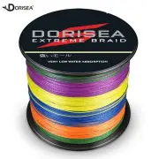 AU Dorisea Multicolour Braided Fishing Line 300m 500m 1000m 2000m 10lb~300lb
