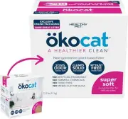 Natural Cat Litter Plant Based Clumping Odor Control Dust Free Pink 6Lb