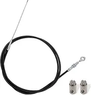 1 Pack Car Engine Throttle Cable, 71In Durable Metal Accelerator Controller Harness, Universal 8252-1390 ASW Automotive Connecting Line Accessories for Truck SUV Car (Black)