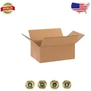 Small Kraft Corrugated Boxes - 10"L x 7"W x 4"H, 25 Pack for Moving & Storage