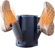 [generic] Intelligent Shoe Dryer, Boots Dryer with Folding Design, Adjustable Dry Rack and Intelligent Timer, 2 Wind Adjustable and 48° Thermostatic Control, Smart Quickly Shoes Dryer for Home and Travel