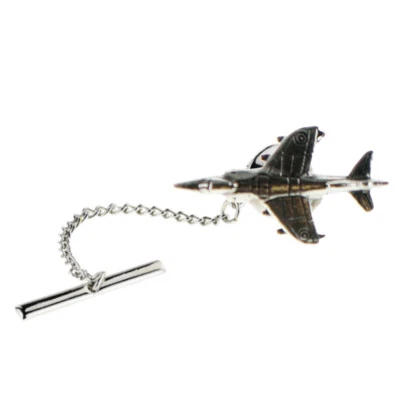 Harrier Jump Jet Aeroplane Pewter Lapel Tie Tac - XWTT060