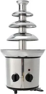 Electric Chocolate Fondue Fountain Machine Stainless Steel 4-Pound Capacity For