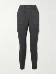 [Spanx] Spanx - Twill Tapered Cargo Pants - Black - XS XS Black