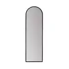 Habitat Standing Mirror 18" Full-length Vertical Frameless Arched Metal Black