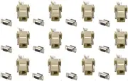 12x PCS DB9 Female to RJ12/RJ11 Modular 6P6C 6 Wires Adapter Converter Telephone