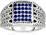 [JewelryWeb] 925 Sterling Silver Polished Ring Band Style-Ring for Women