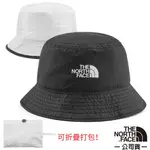 【美國 THE NORTH FACE】雙面 SUN STASH 抗UV 漁夫帽.吸濕排汗防曬帽/CGZ0-KY4 黑/白 N