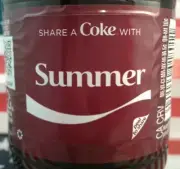 Share A Coke With Summer 2018 Personalized Cherry Coca Cola Bottle