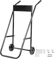Outboard Boat Motor Stand, Heavy Duty Engine Carrier Dolly Folding Boat Motor Support Stand with Wheels, Marine Stand Propeller Portable Rack for Motor Storage, Repair,