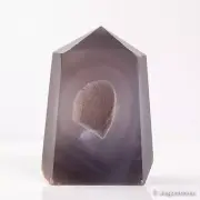 454g102mm Druzy Agate Geode Tower Point Natural Crystal Polished Quartz Healing