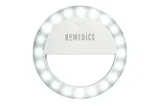 Homedics Universal Clip Radiance Beauty Selfie Ring Light for Smartphones White