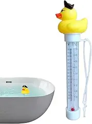 Swimming Pool Thermometer Floating - Water Temperature Gauge | Pool Thermometer Floating Duck, Duck Easy Read Temperature Meter with String for Outdoor & Indoor, Spas, Hot Tubs & Aquariums