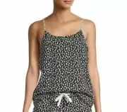 NWT! Calvin Klein Sz S Black Leopard Print Stretchy Camisole Top QS6812