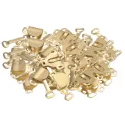 80pcs Sewing Hooks and Eyes Closure Set Copper Golden
