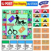 Couple Adult Opoly Board Game, Monopoly Cards Date Night Creative Conversations