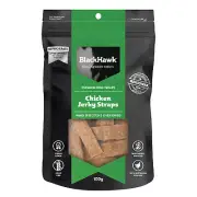 Blackhawk Dog Treats Chicken Jerky Straps 100g Canine Human Grade Grain Free