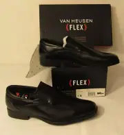 Van Heusen Flex Mens Teller Dress Loafer Shoes, Black Size 8 M, Memory Foam NEW