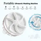Portable Ultrasonic Washing Machine Mini Turbine Washer USB For Travel Camping