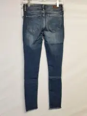 Abercrombie & Fitch Harper Jeans Med Wash Low Rise Super Skinny Sz 24 Reg